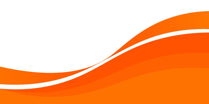 Vector orange line background curve element with white space for text and message design, overlapping layers, vector