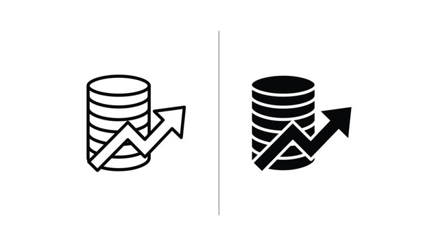 Database migration or backup arrow icon