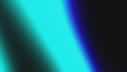 Fototapeta premium Abstract Dark Blue and Cyan Grainy Gradient Background, Neon Fluid Glow Noise Texture
