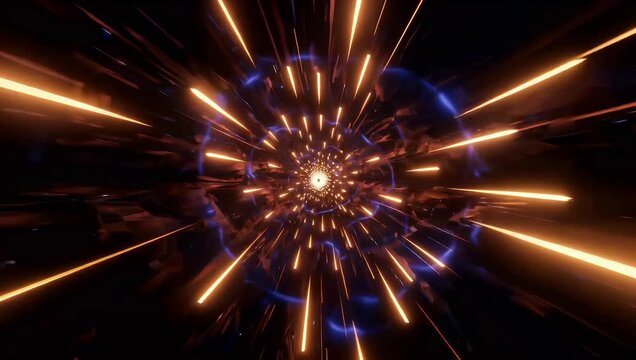 Vibrant 4K abstract background featuring orange and red flare animation with dynamic purple hue designed as high quality light overlay for cinematic lamp ray and glow effects