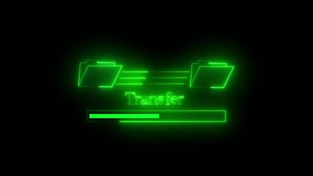 Modern progress bar monitors secure database file transfer. Technical progress bar tracks cloud computing backup percentages. User interface asset showing progress bar.