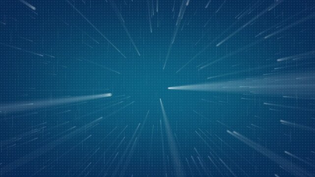 Vibrant light streaks flash across a dark background. Dynamic light streaks create an energetic motion graphic backdrop. Creative visual effects incorporating glowing light streaks.