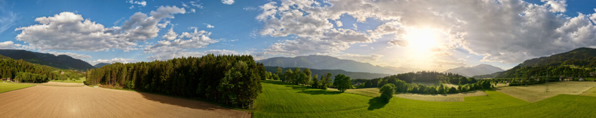 Naklejka premium panorama of the mountains