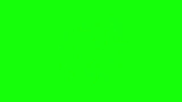 Animated have a nice day typography sticker pack isolated on green screen for daily posts
