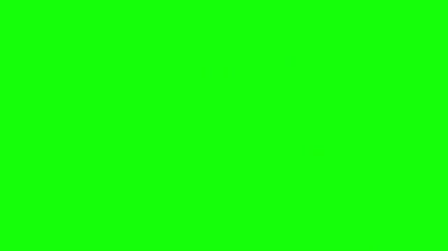 Motivational keep going text typography animations with various styles on green screen background