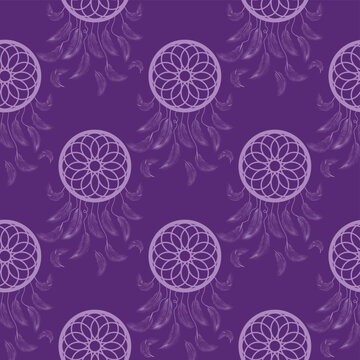 Silhouettes Magic symbols seamless pattern, with magical elements such as snake, eye, tarot cards, hand, skull, potion, moon, butterfly, mushrooms, stars. Witchcraft theme symbols and elements.