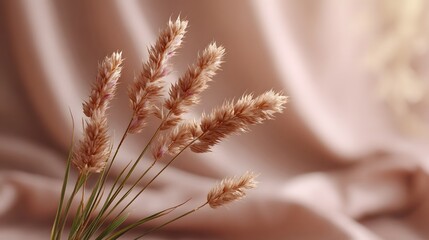 Obraz premium Soft warm toned fabric creates an elegant smooth background with a gentle diffused focus