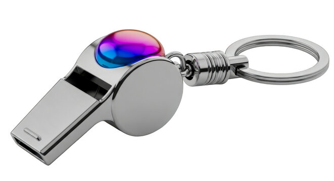 Usb flash drive whistle keychain on hook