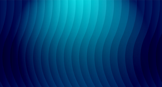 Blue abstract wavy line background with bright cyan gradient glow