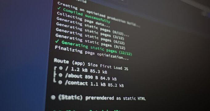 Software Testing and Production Build Terminal