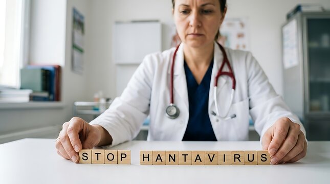 Femaledoctorstophantavirusviruspreventionmedicaloffice