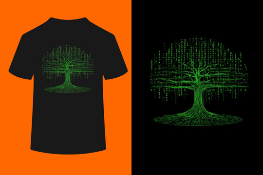 Binary Tree: IT computer science coding geek fan programmer T-Shirt

