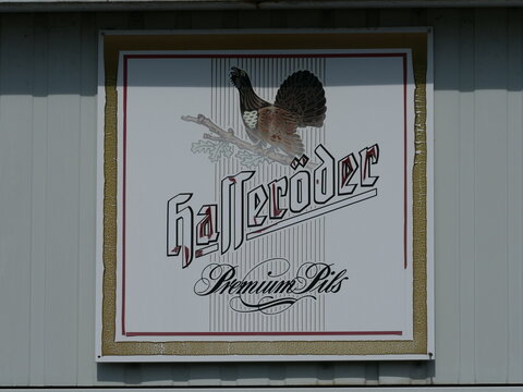Germany, Paderborn, May 24. 2026, Hasser&ouml;der, The brewery's emblem is the capercaillie, and it is part of the Anheuser-Busch InBev group