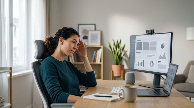 Remote worker prompted to rest by passive wellness technology