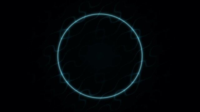 Seamless Loop Deep Ocean Sonar Ping Scanner HUD 4K