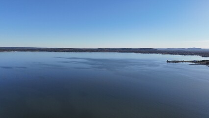 Fototapeta premium Lake Buchanan and the hills of central Texas