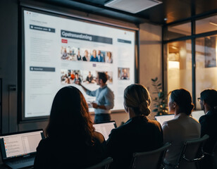 Blurred employee onboarding training session in modern office. HR and professional development concept ideal for teamwork, learning and staff integration themes.  © Maria Polunina