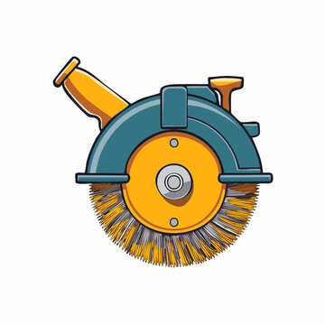 Circular Saw with Wire Brush Attachment