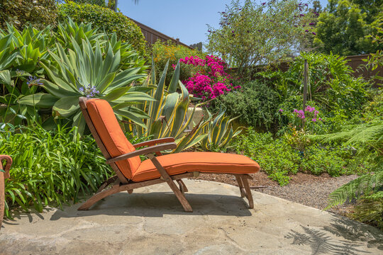 Backyard home and garden California.