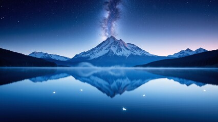 Naklejka premium Cosmic Reflection