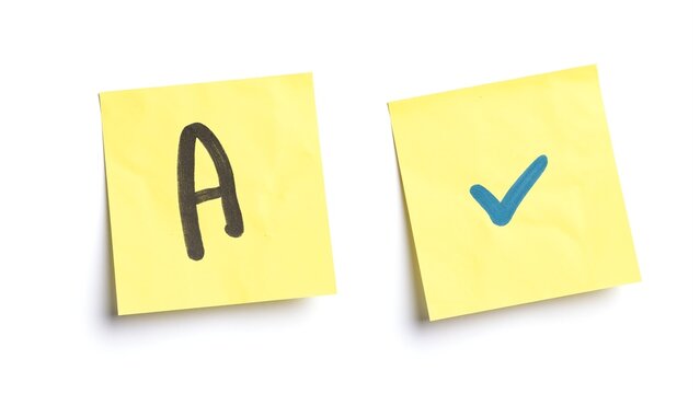 Isolated Yellow Sticky Note Reminder