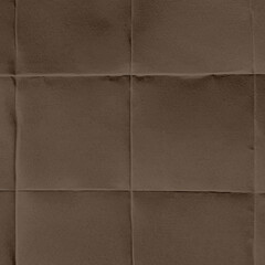 Fototapeta premium Dark brown textured fabric background with soft grid folds