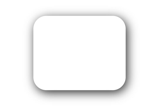 Rectangle with Round Drop Shadow Gradient Effect on transparent Background, squared round edge drop shadow Blurred Edges border frame gradient shadow effect overlay and product display