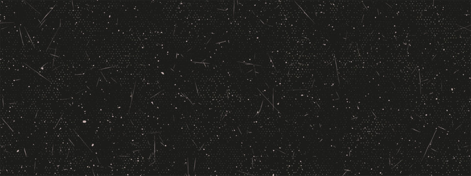 Bg bg texture with scratch paper black and bw noise vintage. Rain Overlay blizzard with folded shape stamp and grain dust rough. Background grunge distress with Brutalism halftone snow.