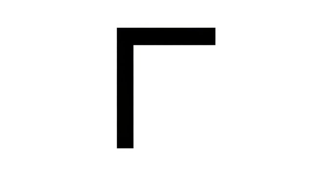 Black Gamma Symbol on White Background 1.