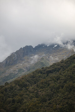 clouds over mountain