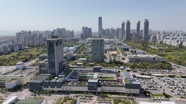 Korean new apartment, Song-do, Yeonsu, Incheon, South Korea