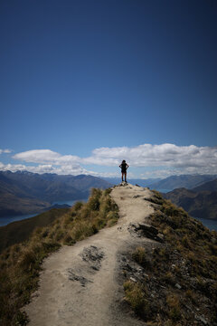hiking in the mountains