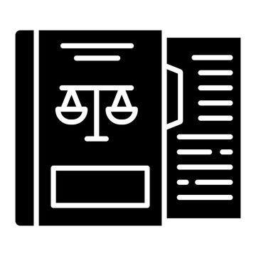 Yellow folder statutory directory book icon