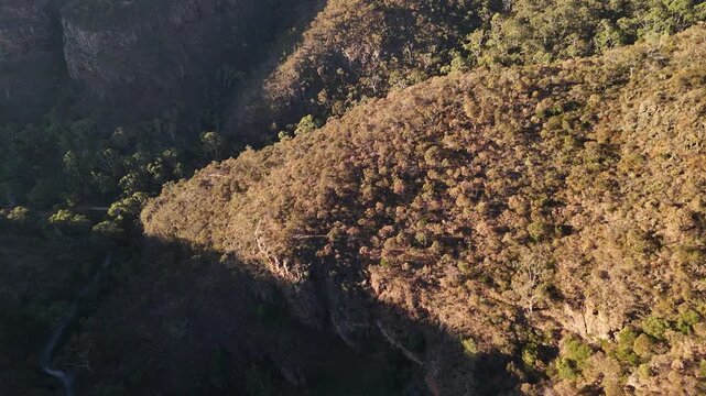 Morialta Conservation Park, Woodforde, Adelaide Hills, South Australia &ndash; 4K Aerial Drone Footage of Rocky Cliffs, Bushland Trails, Wilderness Canyon and Natural Landscape
