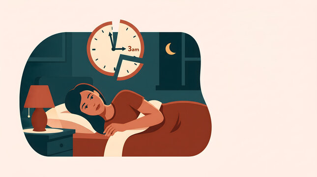 Woman awake at 3am unable to sleep