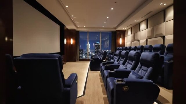 Ultra rich bachelor penthouse with private cinema room