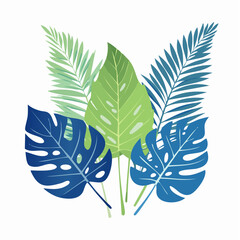 Fototapeta premium Tropical Leaves Illustration