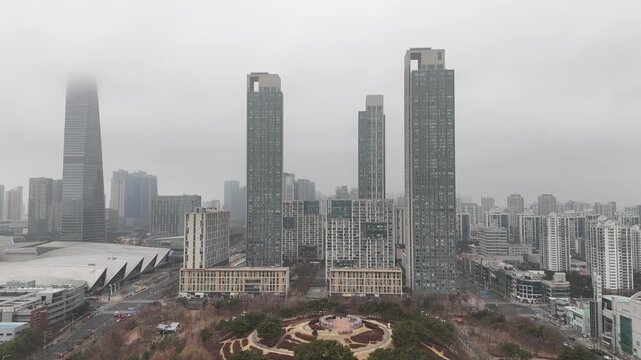 Korean new apartment, Song-do, Yeonsu, Incheon, South Korea