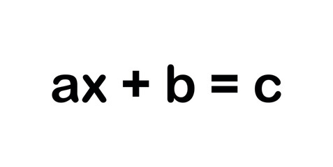 Obraz premium Linear Equation in One Variable in Mathematics.