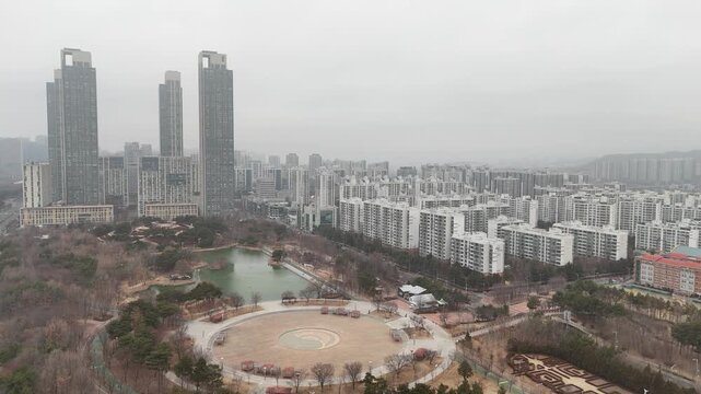 Korean new apartment, Song-do, Yeonsu, Incheon, South Korea