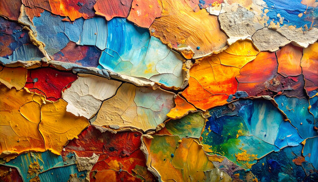 Abstract colorful textured surface