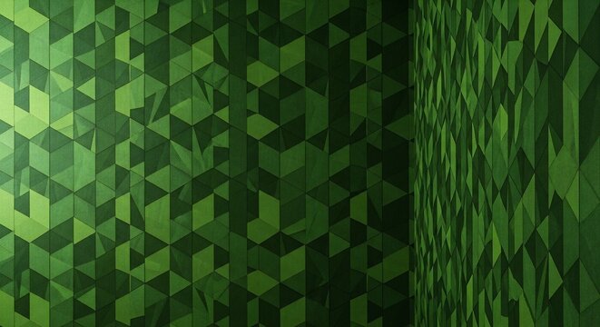 Abstract green geometric pattern