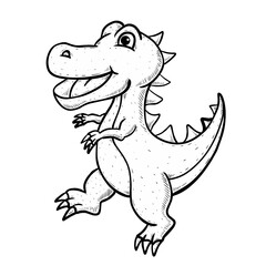 Sketch dinosaur isolated on white © DENI ARIS SUSANTO