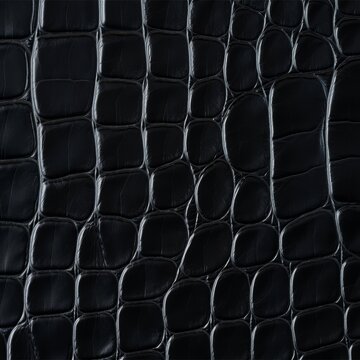 Black Crocodile Skin Tile Textured Surface Pattern
