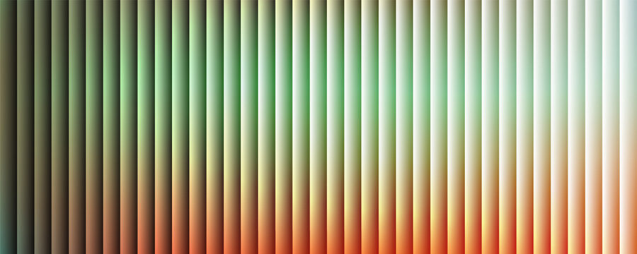 Abstract vertical lines background with dynamic red green and white gradient stripes banner. Vector illustration
