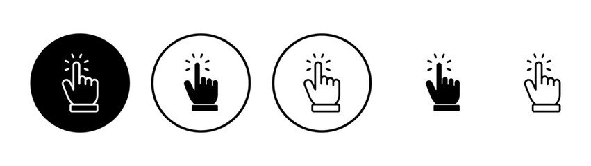 Fototapeta premium Hand cursor icon vector. cursor sign and symbol. hand cursor icon clik
