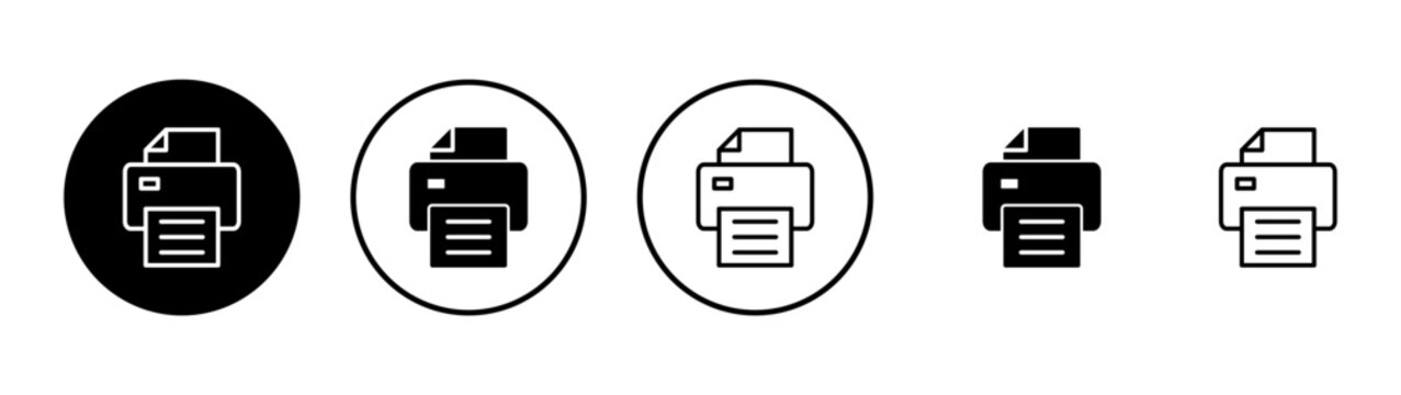 Print icon vector. printer sign and symbol