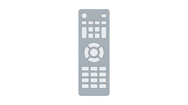 Vector illustration of a simple tv remote control
