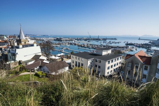 Overlook over Saint Peter Port, Guernsey, Channel islands, United Kingdom