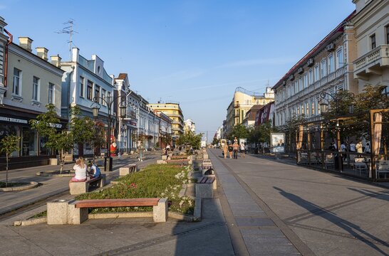 Pedestrian zone in Samara, Russia
